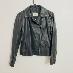 New universal thread faux leather jacket size small